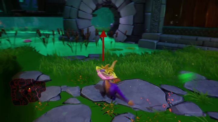 Następnie przejdź mostem do niewielkiej lokacji - Upiorne Bagno - Solucja do Spyro: Year Of The Dragon - Spyro Reignited Trilogy - poradnik do gry