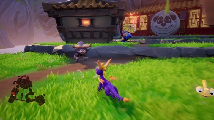 Wyjdziesz na sporych rozmiarów polanę - Bambusowy Taras - Solucja do Spyro: Year Of The Dragon - Spyro Reignited Trilogy - poradnik do gry