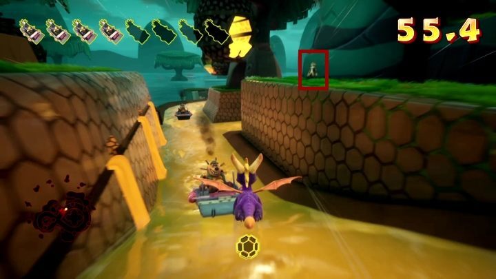 Podobnie jak poprzednie wyścigi czasowe jest niezwykle łatwy poziom - Miodowy Szlak - Solucja do Spyro: Year Of The Dragon - Spyro Reignited Trilogy - poradnik do gry