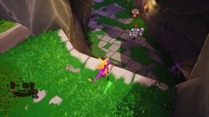 Następnie dotrzesz do schodów - Zaklęta Grań - Solucja do Spyro: Year Of The Dragon - Spyro Reignited Trilogy - poradnik do gry