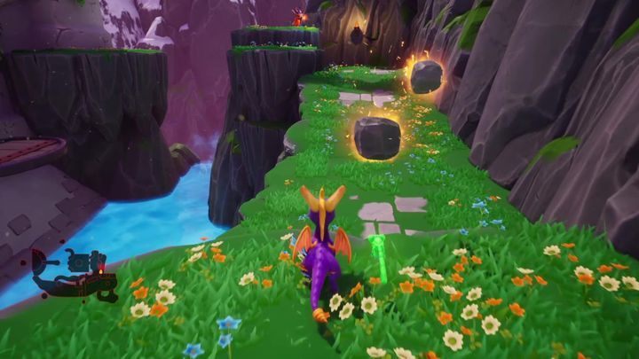 W ten sposób dotrzesz na dziedziniec zamku - Zaklęta Grań - Solucja do Spyro: Year Of The Dragon - Spyro Reignited Trilogy - poradnik do gry