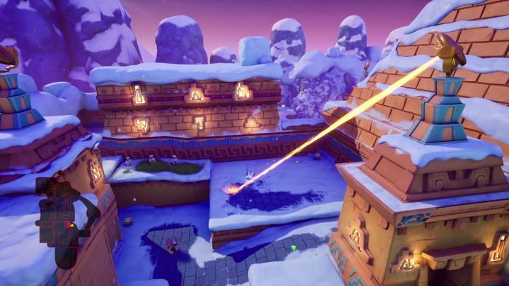 Wejdź do wieży obronnej i zlikwiduj wszystkich przeciwników w zasięgu - Śnieżne Świątynie - Solucja do Spyro: Year Of The Dragon - Spyro Reignited Trilogy - poradnik do gry