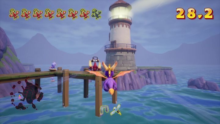Jest to łatwe zadanie, podobnie z resztą jak poprzednie wyścigi czasowe - Portowy Szlak - Solucja do Spyro: Year Of The Dragon - Spyro Reignited Trilogy - poradnik do gry