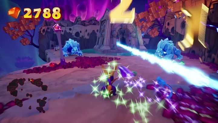 Pokonaj znajdujących się tam przeciwników i zapłać bankierowi za otwarcie mostu - Kryształowe Wyspy - Solucja do Spyro: Year Of The Dragon - Spyro Reignited Trilogy - poradnik do gry