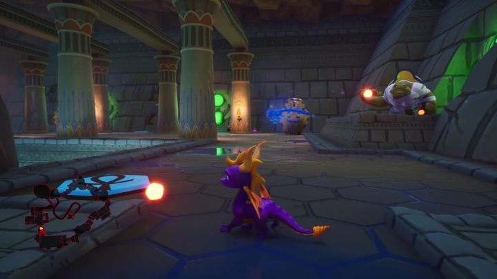 Następnie naciśnij przycisk i przejdź do kolejnej komory - Nawiedzony Grobowiec - Solucja do Spyro: Year Of The Dragon - Spyro Reignited Trilogy - poradnik do gry