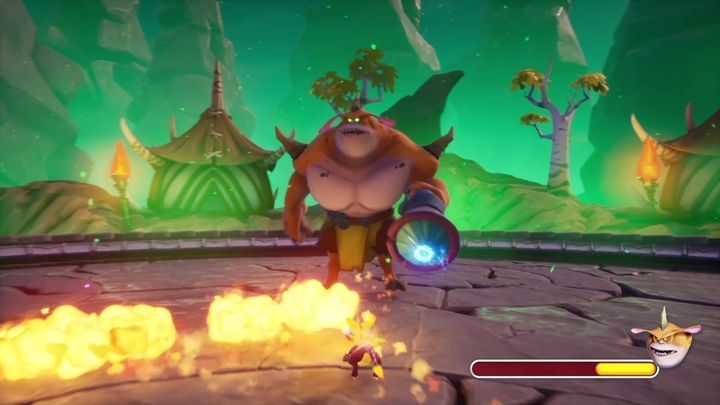 Musisz pamiętać także, że nie tylko ty możesz korzystać z kul - Różec i Skwarnik - Bossowie w Spyro: Year Of The Dragon - Spyro Reignited Trilogy - poradnik do gry