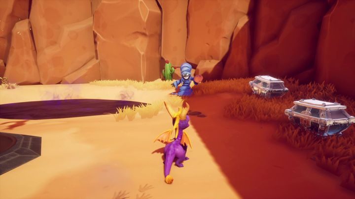 Złodziej na tym etapie znajduje się w niewielkiej ślepej alejce - Jaja smoków w Spyro the Dragon - Spyro Reignited Trilogy - poradnik do gry