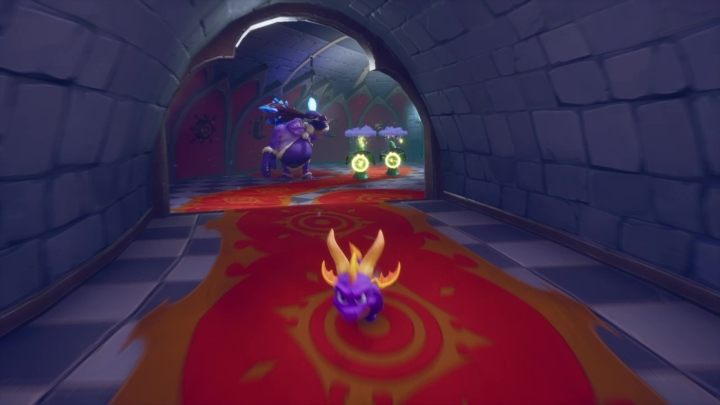 Idąc dalej trafisz na kolejne zimowe ogry oraz czarodziei - Wzgórze czarnoksiężników - Solucja Spyro the Dragon - Spyro Reignited Trilogy - poradnik do gry