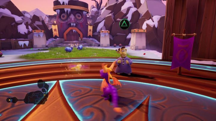 Zbierz stamtąd wszystkie kryształy i rusz w kierunku bramy znajdującej się po jej przeciwnej - Świątynia kolosów - Solucja Spyro 2 Riptos Rage! - Spyro Reignited Trilogy - poradnik do gry