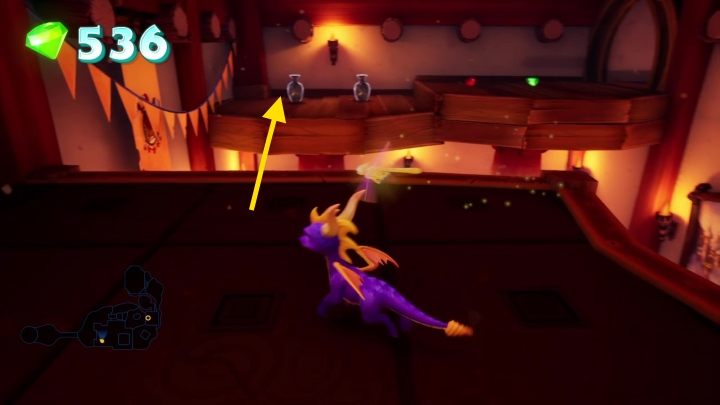 Po wejściu na platformę dostaniesz się na niewielką półkę - Świątynia kolosów - Solucja Spyro 2 Riptos Rage! - Spyro Reignited Trilogy - poradnik do gry