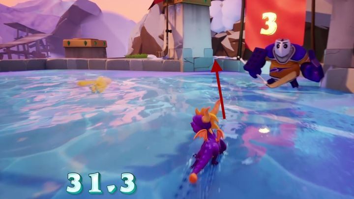 Dodatkowo musisz oszukać bramkarza - Świątynia kolosów - Solucja Spyro 2 Riptos Rage! - Spyro Reignited Trilogy - poradnik do gry
