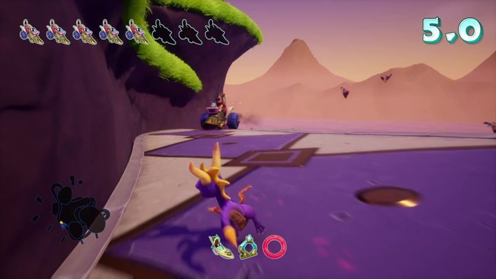 Na koniec poleć na to, po którym poruszają się pojazdy - Oceaniczny szlak - Solucja Spyro 2 Riptos Rage! - Spyro Reignited Trilogy - poradnik do gry