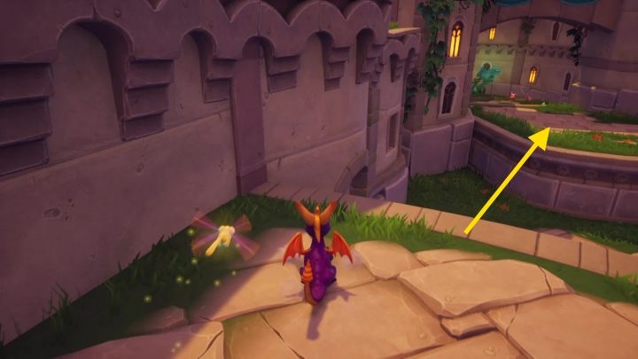 Następnie udaj się na platformę znajdującą się poniżej punktu w którym się znajdujesz - Rynek - Solucja Spyro the Dragon - Spyro Reignited Trilogy - poradnik do gry