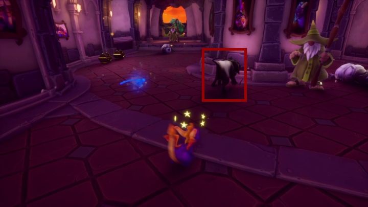 Pies po pojedynczym ataku ogniem. - Twierdza Dyńki - Solucja Spyro the Dragon - Spyro Reignited Trilogy - poradnik do gry