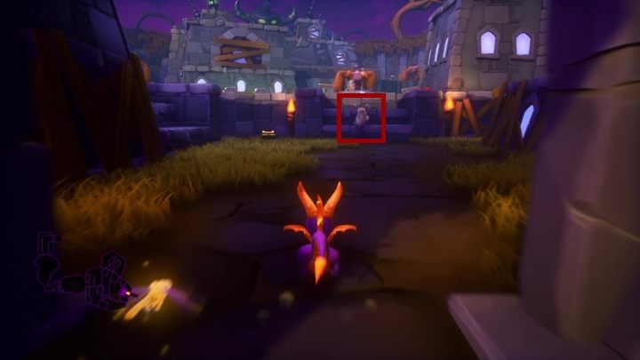 Po pokonaniu przeciwników, zbierz kryształy i udaj się w kierunku mostu - Twierdza Metalgłowy - Solucja Spyro the Dragon - Spyro Reignited Trilogy - poradnik do gry