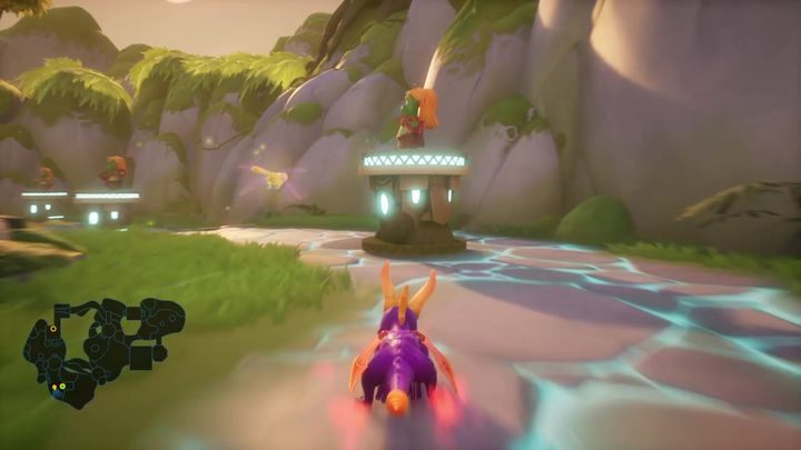 Komentarz: Na jednej z polan trafisz na tancerkę uwięzioną przez posąg - Rzeźbozdrój - Solucja Spyro 2 Riptos Rage! - Spyro Reignited Trilogy - poradnik do gry
