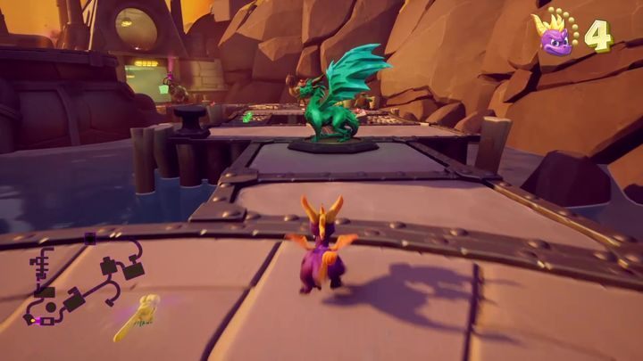 Kosmos znajdziesz mniej więcej w środkowej części etapu - Smoki do odnalezienia w Spyro the Dragon - Spyro Reignited Trilogy - poradnik do gry