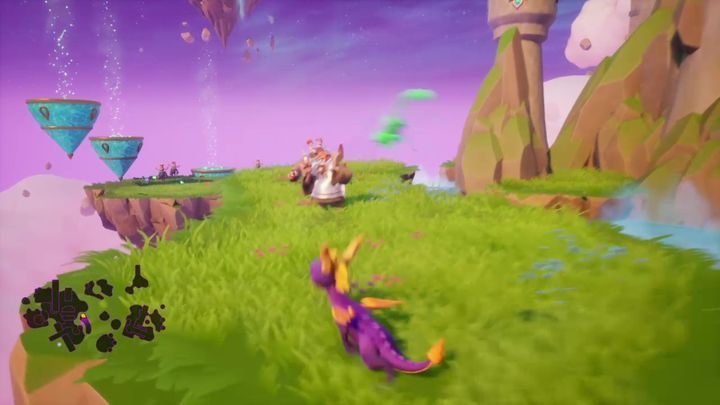 Komentarz: Na jednej z wysepek trafisz na trzech opancerzonych nicponi, stojących w jednym rzędzie - Trofea i osiągnięcia w Spyro the Dragon - Spyro Reignited Trilogy - poradnik do gry