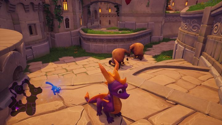 Komentarz: Jeśli przypuścisz szarżę na byka, to utknie on rogami w ziemi - Punkty doświadczenia w Spyro the Dragon - Spyro Reignited Trilogy - poradnik do gry