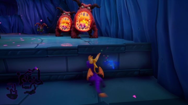 Po ominięciu latarników trafisz na dwa małe przy oraz diabełka - Mroczny labirynt - Solucja Spyro the Dragon - Spyro Reignited Trilogy - poradnik do gry