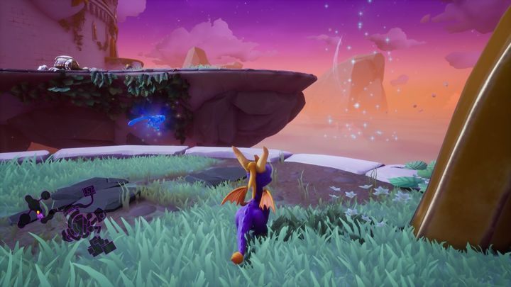 Następnie wróć do miejsca gdzie oprócz żołnierza stał też czarodziej - Nawiedzone wieże - Solucja Spyro the Dragon - Spyro Reignited Trilogy - poradnik do gry