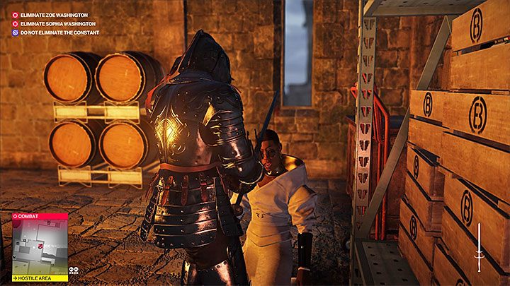 Musisz teraz dotrzeć w zbroi do Zoe Washington - Zamordowanie Zoe Washington w misji Stowarzyszenie Arki | Hitman 2 - Hitman 2 - poradnik do gry