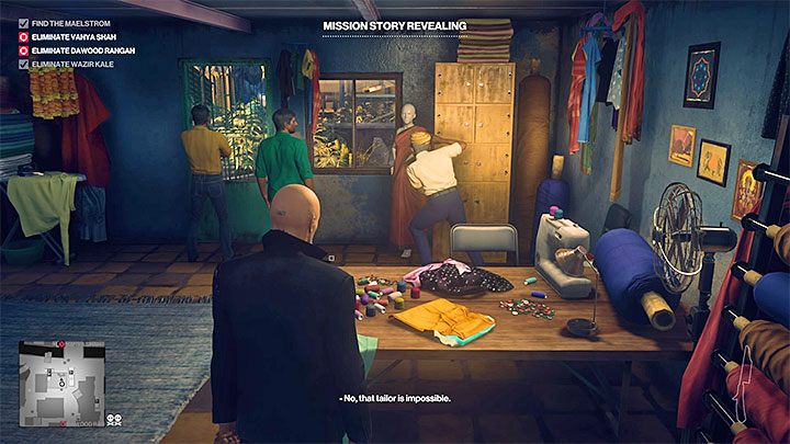 O tej misji fabularnej możesz dowiedzieć się po dotarciu do sklepu krawieckiego z obrazka 1 - jest on w slumsach niedaleko zajedzni kolejowej - Zadania fabularne w misji Pościg za zjawą | Hitman 2 - Hitman 2 - poradnik do gry