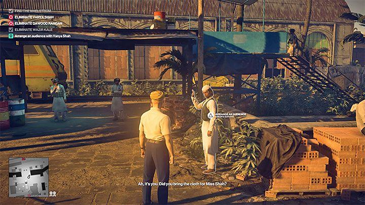 Zanim przystąpisz do kolejnego kroku dotrzyj w ustronne miejsce i pozbądź się z inwentarza broni oraz innych zakazanych przedmiotów - Zadania fabularne w misji Pościg za zjawą | Hitman 2 - Hitman 2 - poradnik do gry