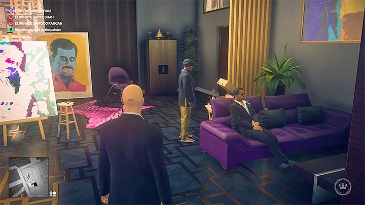 Zadaniem Agenta 47 jest przedostanie się do studia na poziomie 4 gdzie pracuje malarz - Zadania fabularne w misji Pościg za zjawą | Hitman 2 - Hitman 2 - poradnik do gry