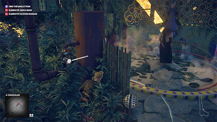 Do kolejnej części wyzwania będzie ci potrzebny klucz francuski - w okolicy do odnalezienia są aż dwa i jeden z nich jest wewnątrz małej chatki na dachu zajezdni - Zamordowanie Vanyi Shah w misji Pościg za zjawą | Hitman 2 - Hitman 2 - poradnik do gry