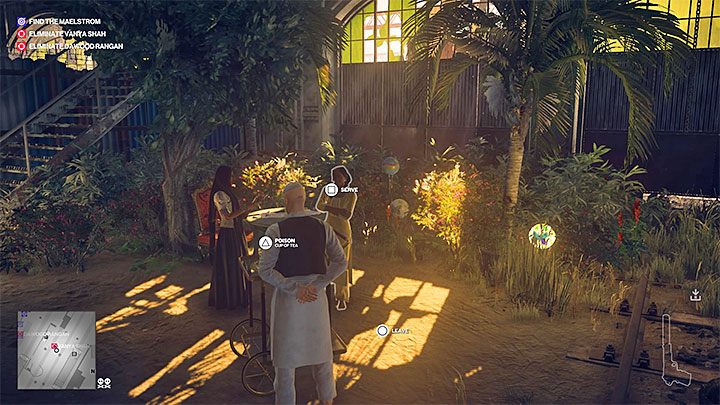 Z trucizną dotrzyj do stanowiska z herbatą, które jest na tyłach zajezdni - Zamordowanie Vanyi Shah w misji Pościg za zjawą | Hitman 2 - Hitman 2 - poradnik do gry