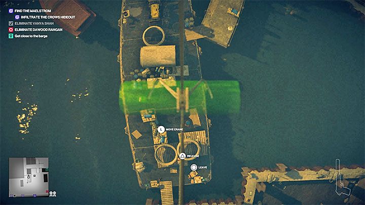 Możesz zaczekać na spotkanie nie wychodząc z kontenera lub zbliżyć się do barki - Zamordowanie Dawooda Rangana w misji Pościg za zjawą | Hitman 2 - Hitman 2 - poradnik do gry