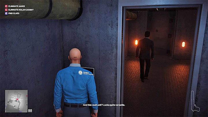 Zagadaj ponownie do Nolana po znalezieniu się w piwnicy - Misje fabularne w Zatoczce Whittleton | Hitman 2 - Hitman 2 - poradnik do gry