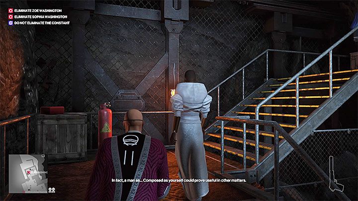 Usiądź na fotelu i zaczekaj na przybycie Zoe Washington - Misje fabularne w misji Stowarzyszenie Arki | Hitman 2 - Hitman 2 - poradnik do gry