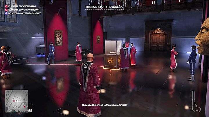 Opisywaną misję fabularną rozpoczyna się w jednej z głównych sal zamku, a mianowicie w galerii na poziomie 3 - Misje fabularne w misji Stowarzyszenie Arki | Hitman 2 - Hitman 2 - poradnik do gry