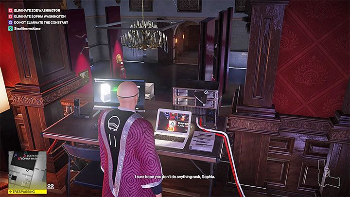 Włam się do laptopa żeby wyłączyć wszystkie zabezpieczenia - Misje fabularne w misji Stowarzyszenie Arki | Hitman 2 - Hitman 2 - poradnik do gry
