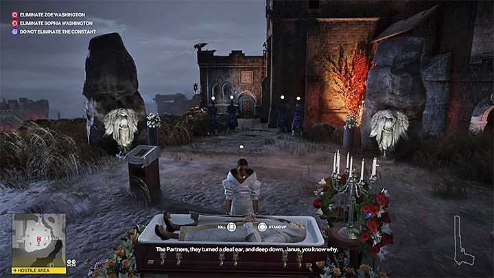 Przez kilka kolejnych minut nie musisz wykonywać żadnych czynności - Misje fabularne w misji Stowarzyszenie Arki | Hitman 2 - Hitman 2 - poradnik do gry