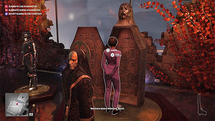 Sophia będzie chciała porozmawiać z Tobą na osobności - Misje fabularne w misji Stowarzyszenie Arki | Hitman 2 - Hitman 2 - poradnik do gry