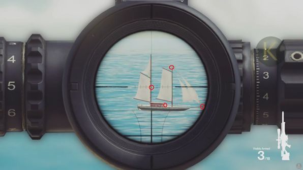 Strzel w dzwonki zaznaczone kółkiem, by wewać Krakena - Hitman 2: Sapienza - wszystkie trofea, lista (Misje Legacy) - Hitman 2 - poradnik do gry