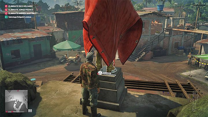 Do sabotowania posągu należy wykonać dwie czynności - Zadania fabularne w misji Trzygłowy wąż | Hitman 2 - Hitman 2 - poradnik do gry