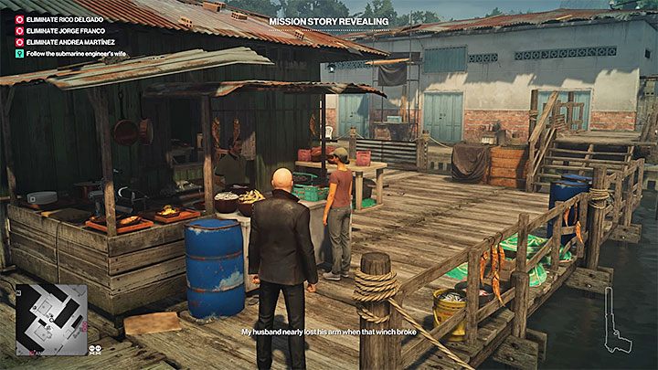Opis przejścia misji fabularnej: Twoim pierwszym zadaniem jest zdobycie przebrania osoby pracującej przy łodzi podwodnej - Zadania fabularne w misji Trzygłowy wąż | Hitman 2 - Hitman 2 - poradnik do gry