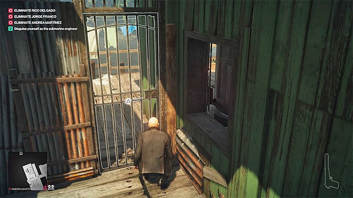 Kobieta doprowadzi Agenta 47 do małej chatki gdzie będzie czekał najemnik domagający się powrotu mężczyzny do pracy - Zadania fabularne w misji Trzygłowy wąż | Hitman 2 - Hitman 2 - poradnik do gry