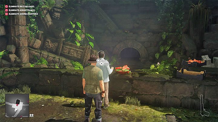 Po tym jak dotrzecie do zagrody Rico podejdzie do niej i podziękuje za opiekę nad hipopotamem - Zamordowanie Rico Delgado w misji Trzygłowy wąż w Hitman 2 - Hitman 2 - poradnik do gry