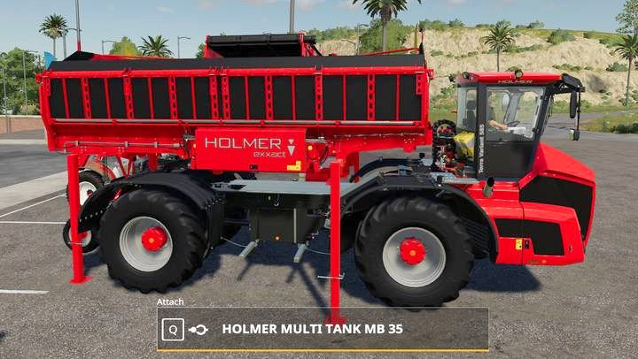 Ciekawostka: montując do HOLMER TV 585 zbiornik na gnojówkę Zunhammer TV585, uzyskujemy w zasadzie HOLMER TV 435 - Farming Simulator 19: HOLMER Terra Variant DLC - Farming Simulator 19 - poradnik do gry