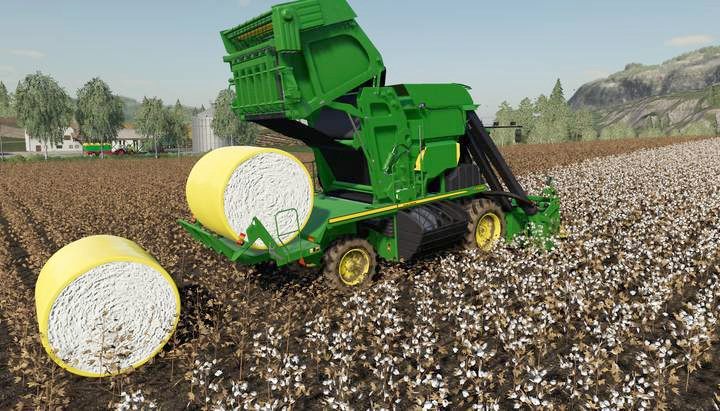 Nowy kombajn posiada zbliżone parametry do domyślnego kombajnu w podstawowej wersji gry - Farming Simulator 19: John Deere Cotton DLC - Farming Simulator 19 - poradnik do gry