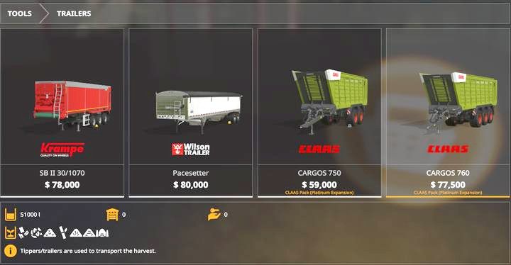 DLC nie oferuje ciekawych rozwiązań transportu dóbr - Farming Simulator 19: Platinum Expansion (CLAAS Pack) - Farming Simulator 19 - poradnik do gry