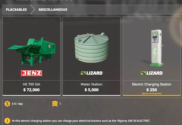 Ładowarka do ciągnika elektrycznego - Farming Simulator 19: Alpine Farming Expansion - Farming Simulator 19 - poradnik do gry