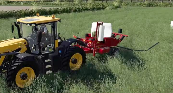 Anderson Group RB580 pozwala podnieść z ziemi belę trawy, owinąć ją i rozładować obok, nic specjalnego - Farming Simulator 19: Anderson Group Equipment Pack - Farming Simulator 19 - poradnik do gry