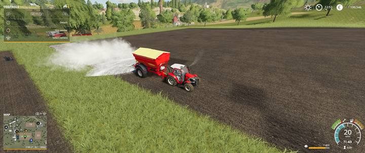 Rozsypywanie wapna - Farming Simulator 19: Zboża - uprawa, porady - Farming Simulator 19 - poradnik do gry
