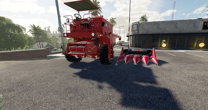Kombajn z nakładką do zbioru kukurydzy / słonecznika - Farming Simulator 19: Zboża - uprawa, porady - Farming Simulator 19 - poradnik do gry